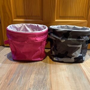 Thirty-One Pink and CamoStorage Bin